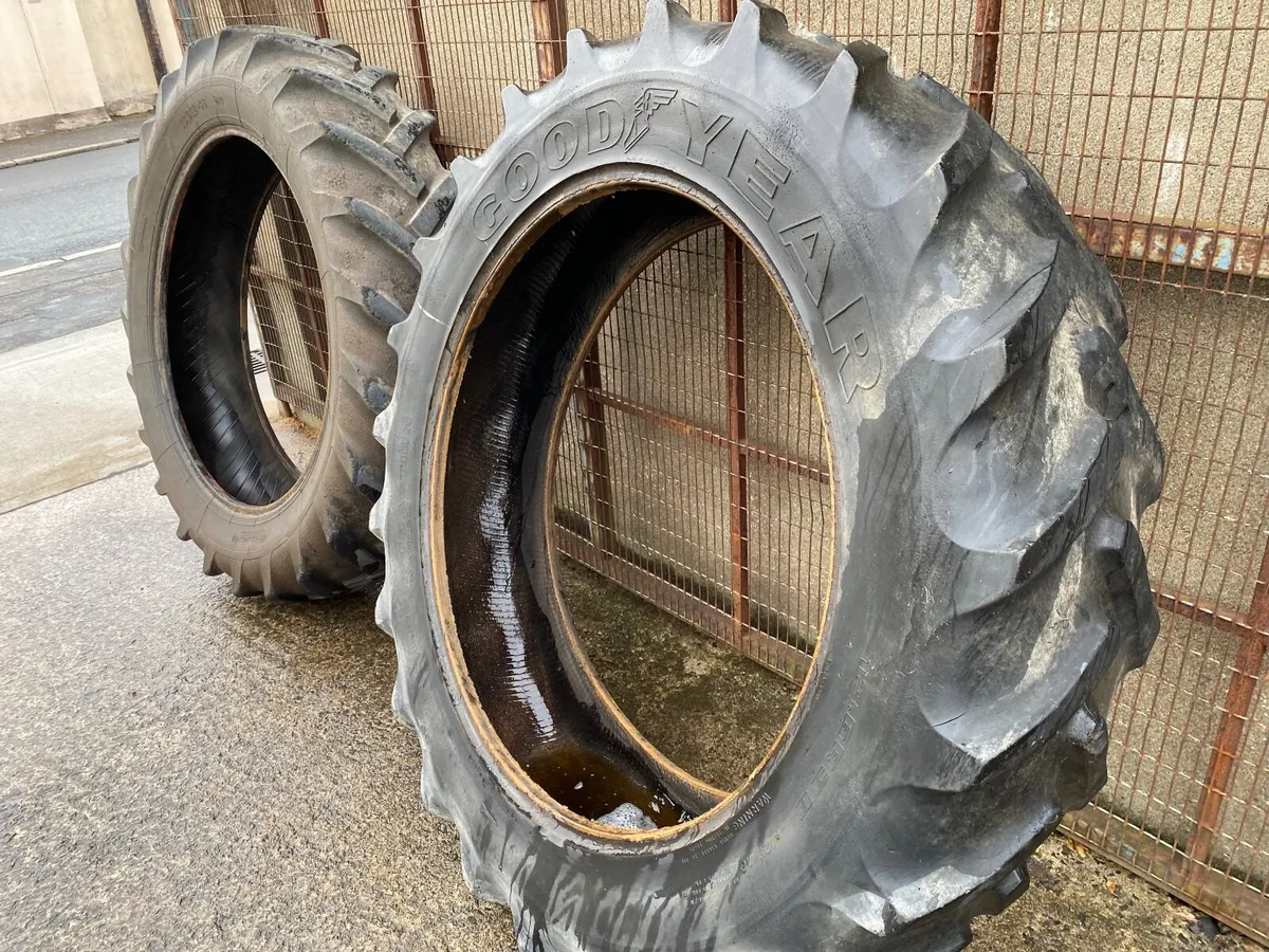 13.6/38 (340/85/38) TRACTOR TYRES FIT FORD MF ETC - Image 2