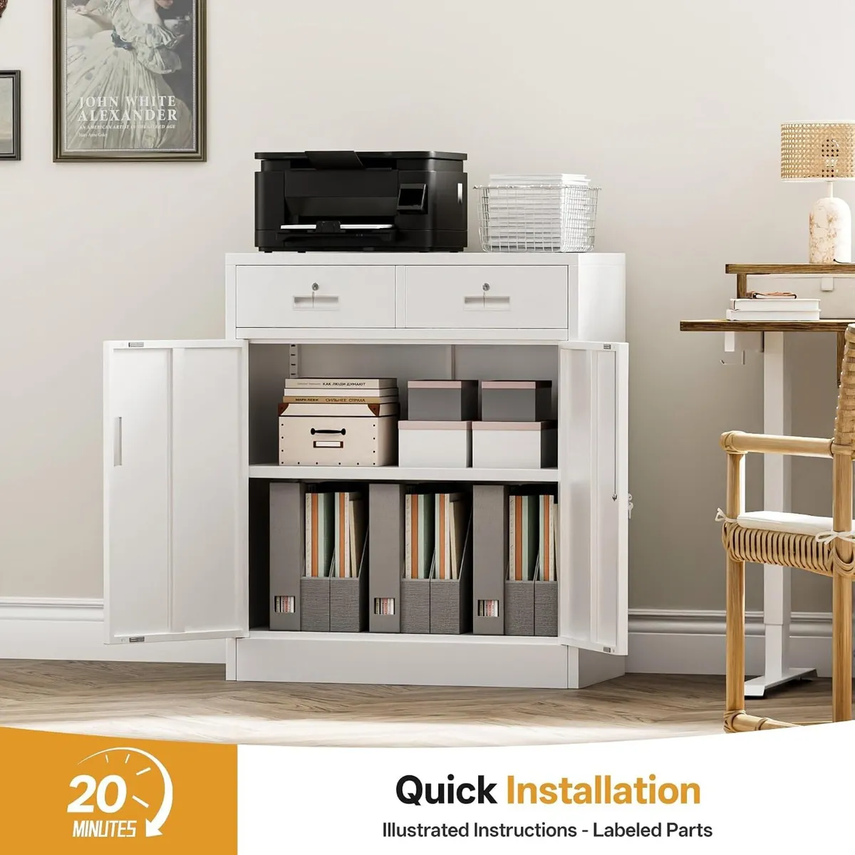 Metal Storage Cabinet Locking with Door - Image 4