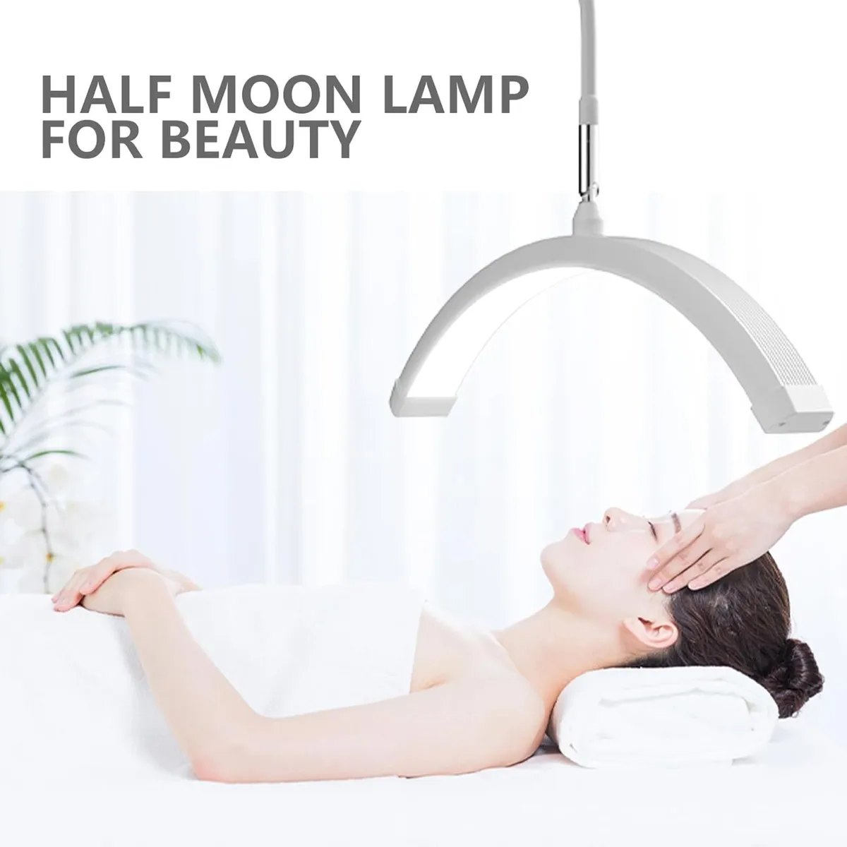 Half Moon Light Beauty Lamp Floor Standing Lash - Image 3