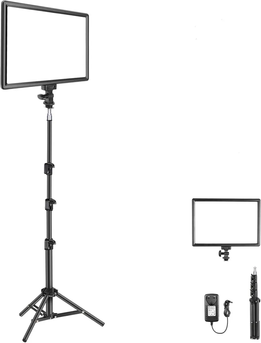 13" LED Video Light Panel Studio Lighting Kit - Image 1
