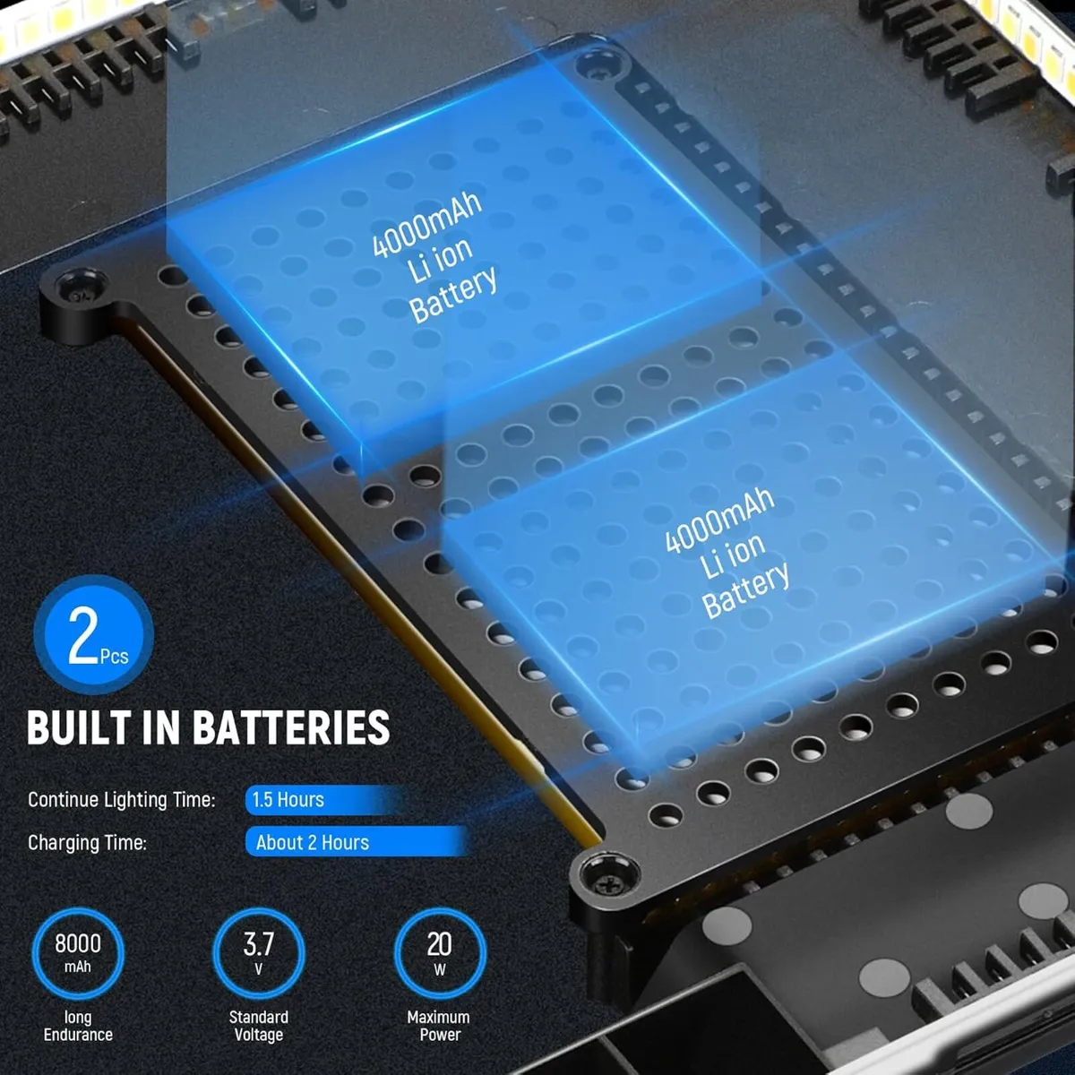 13" LED Video Light Panel Studio Lighting Kit - Image 3