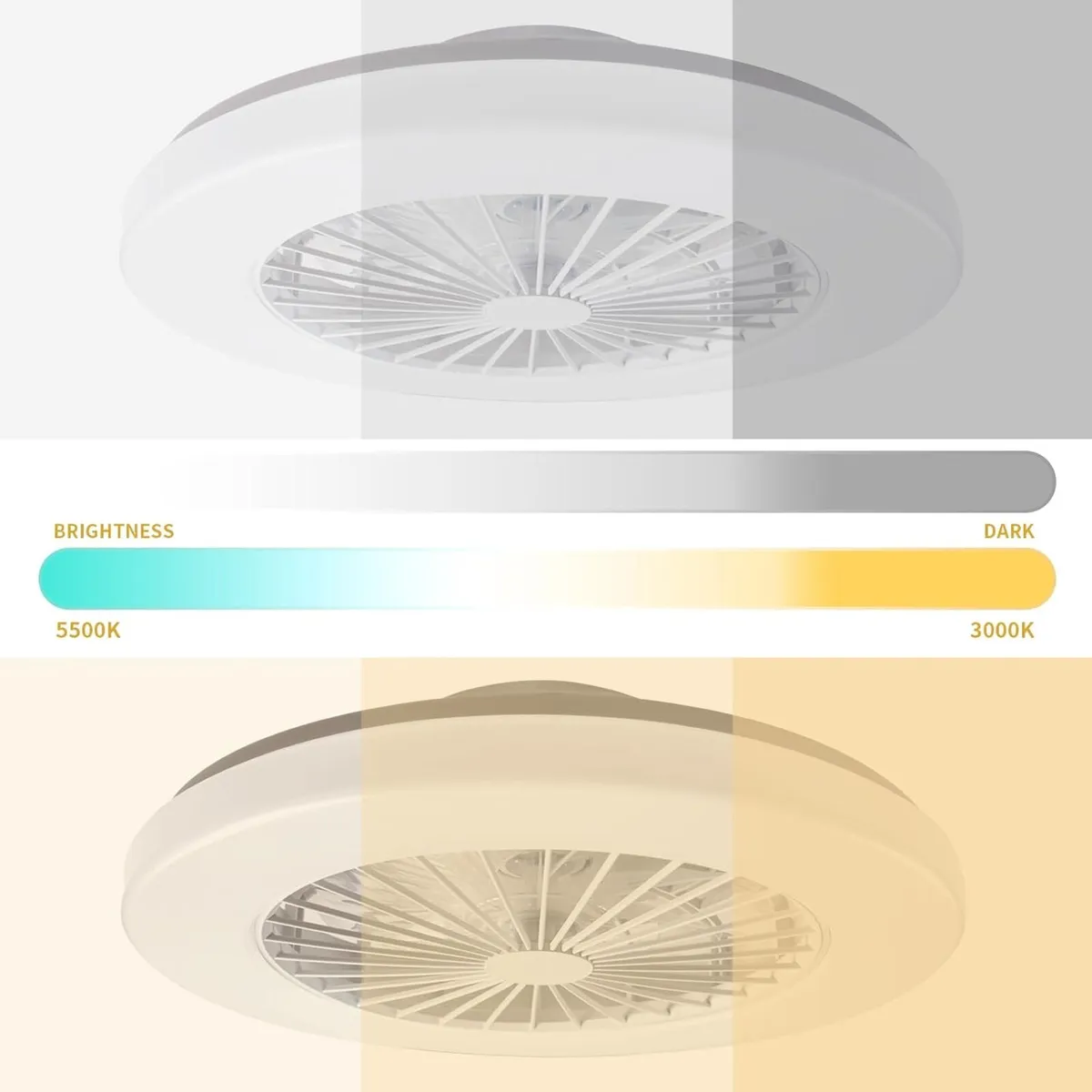 Modern LED Ceiling Light with Fan Lamp - Image 4