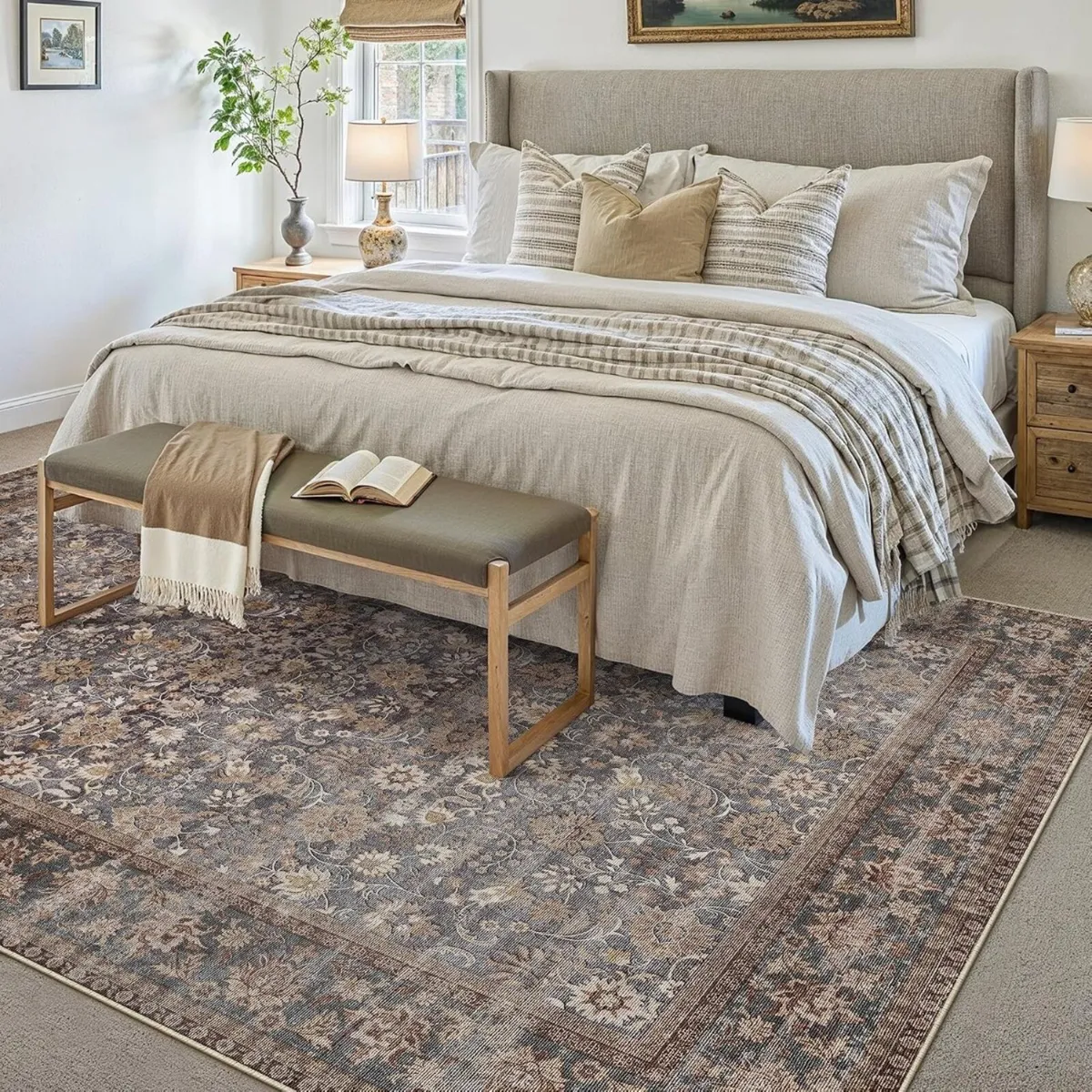 Vintage Rugs Living Room 160x230CM Washable Area - Image 2