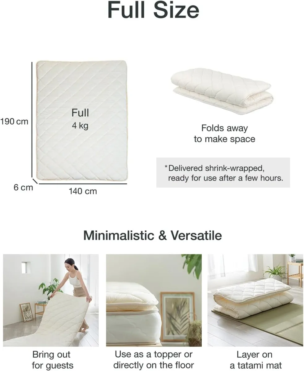 Futon Mattress Foldable Portable Floor Lounger - Image 2