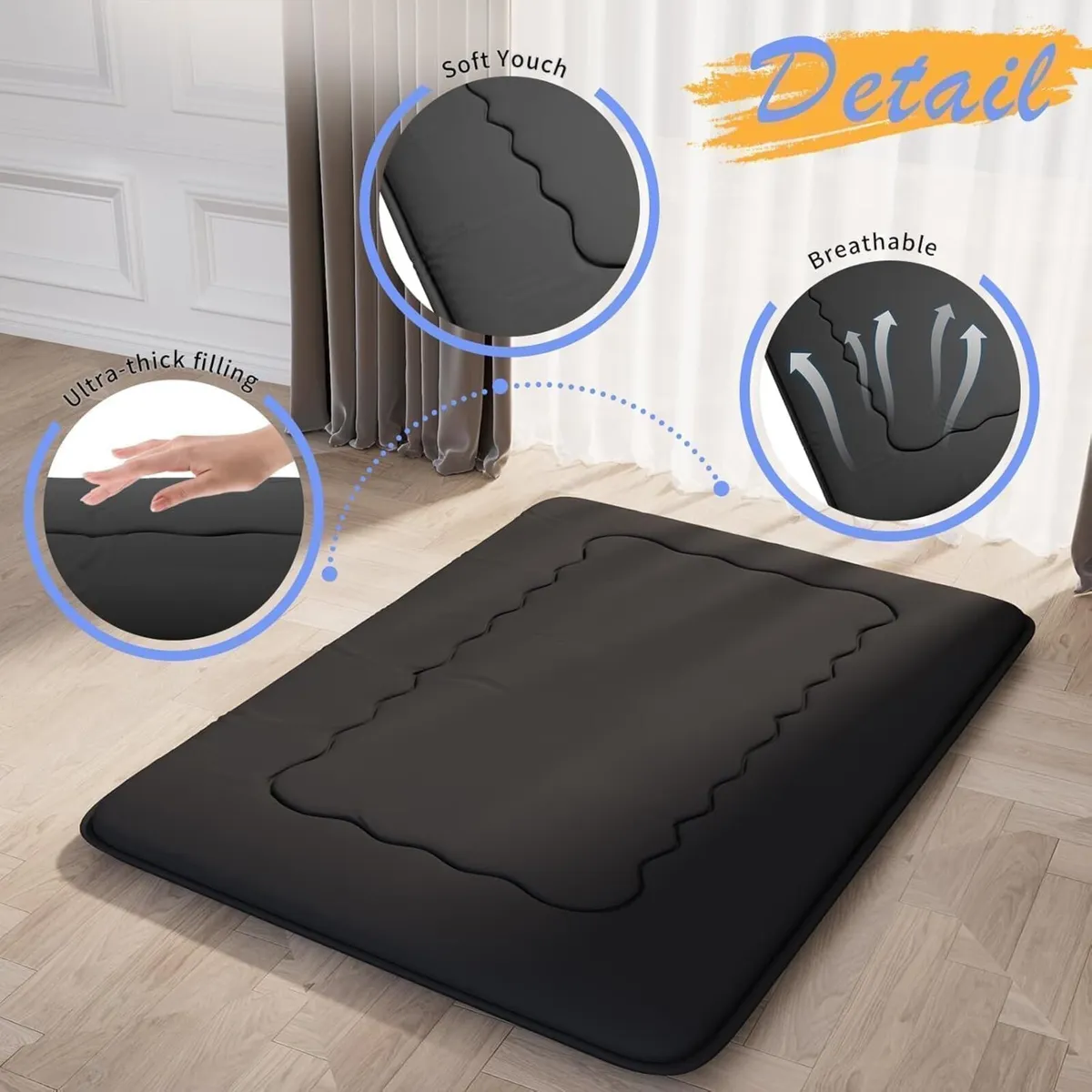 Futon Mattress Foldable Tatami Mat Portable - Image 3