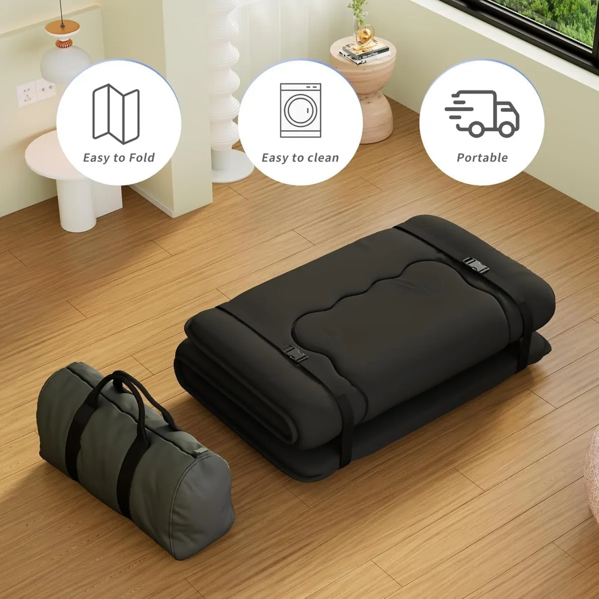Futon Mattress Foldable Tatami Mat Portable - Image 4