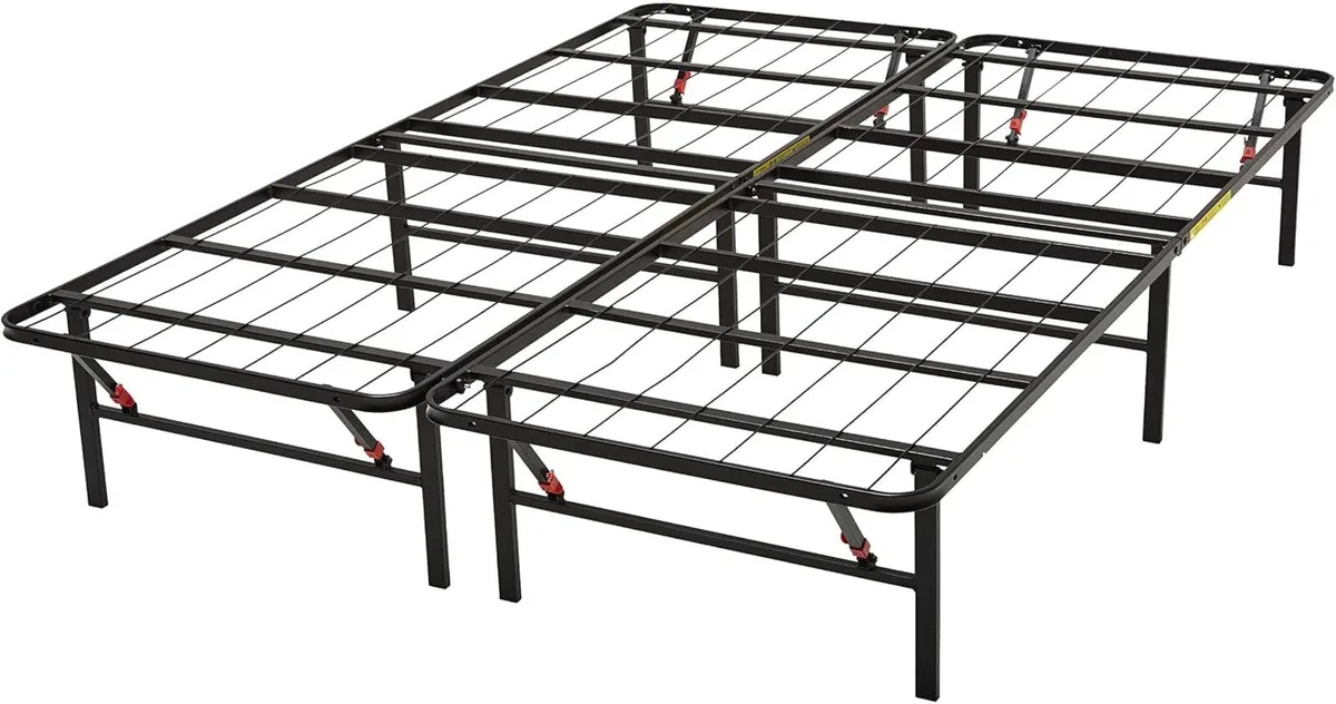 Foldable Platform Bed Frame Tool-Free Assembly - Image 1