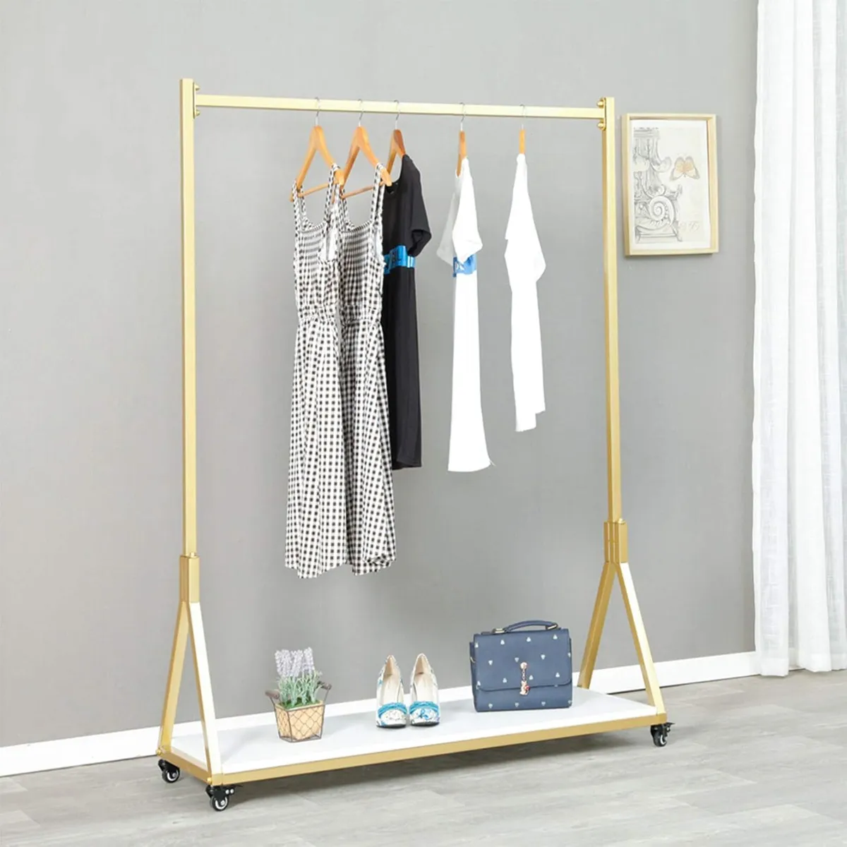 Modern Simple Heavy Duty Metal Rolling Garment - Image 3