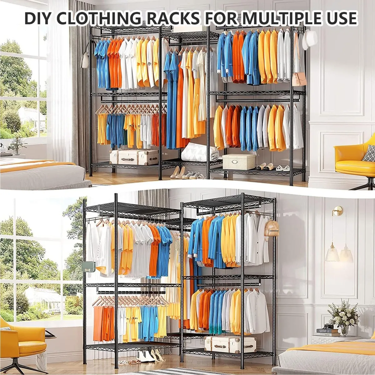 Clothes Rail Clothing Rails for Hanging Metal Rack - Image 4