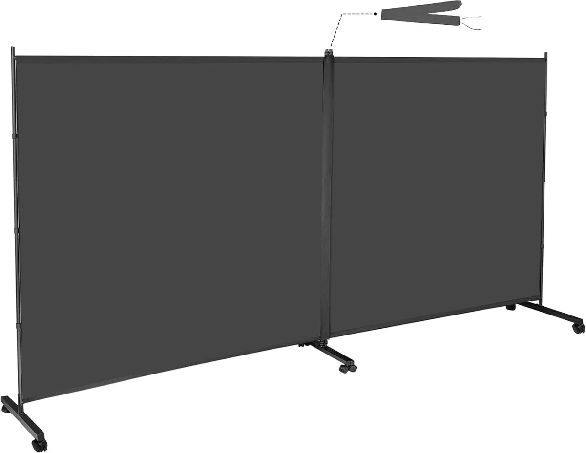 Indoor Room Divider 2-Panel 360W X 190.5hcm - Image 1