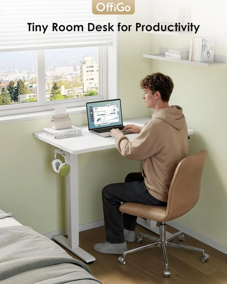 Desk Small Height Adjustable with 3 Memory Heights - Image 2