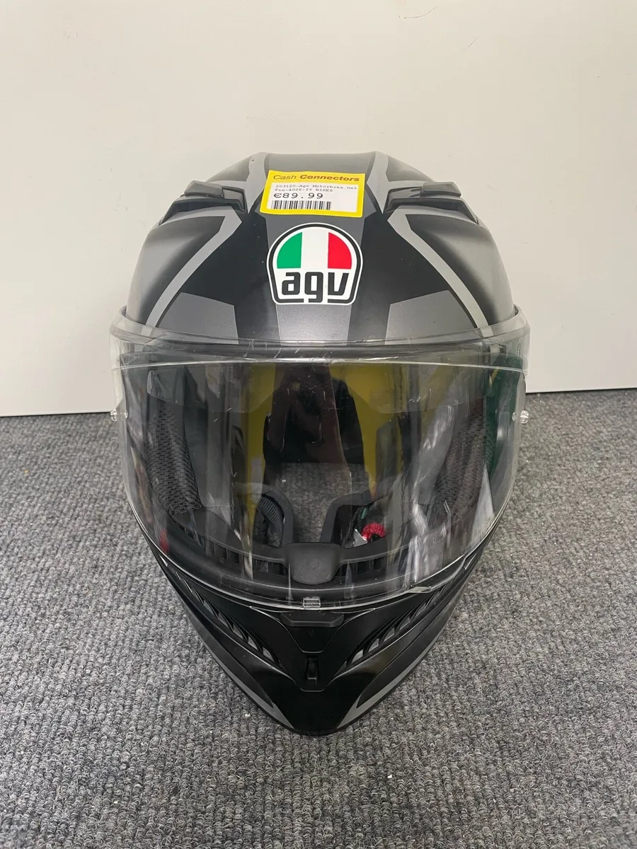 AGV Motorcycle Helmet Medium Blk/Grey - Image 1