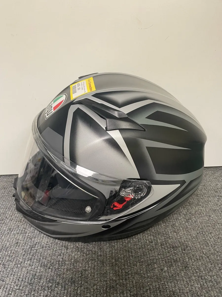 AGV Motorcycle Helmet Medium Blk/Grey - Image 3