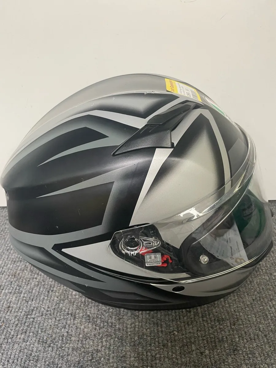 AGV Motorcycle Helmet Medium Blk/Grey - Image 4