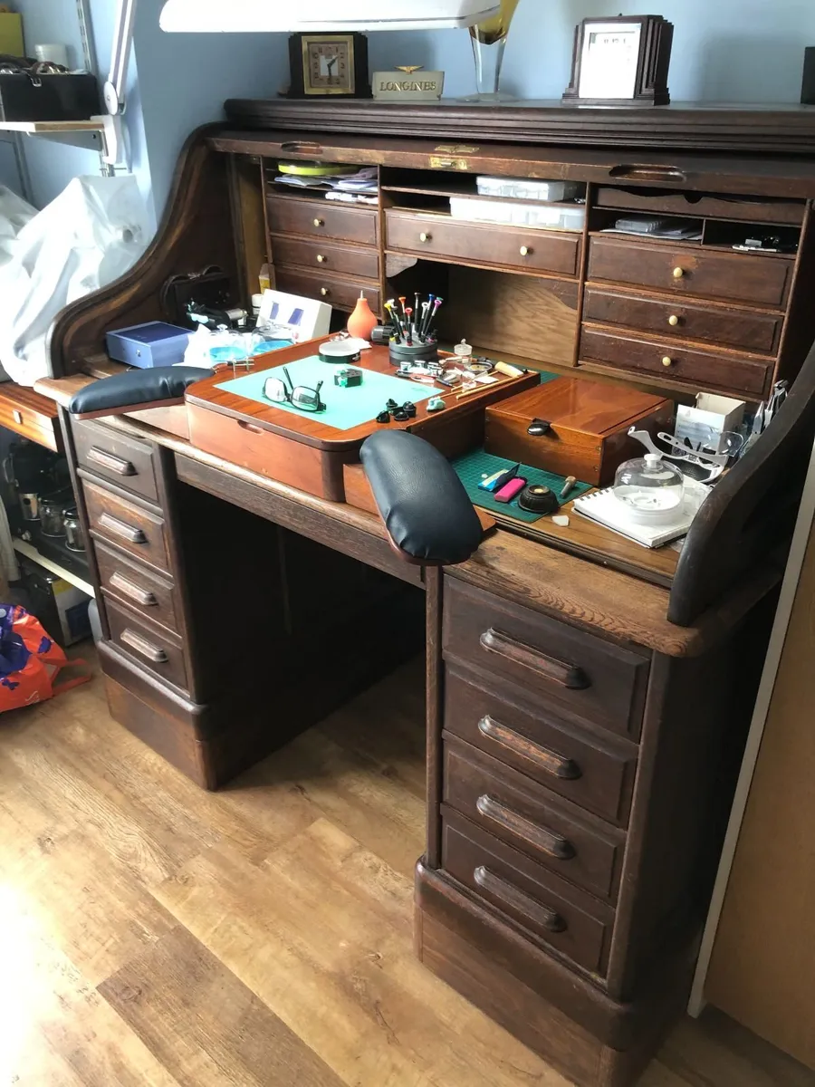 vintage watchmakers desk - Image 3