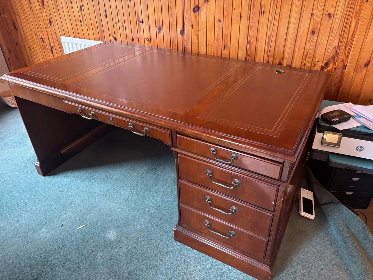 Mahogany Office Desk - Image 1