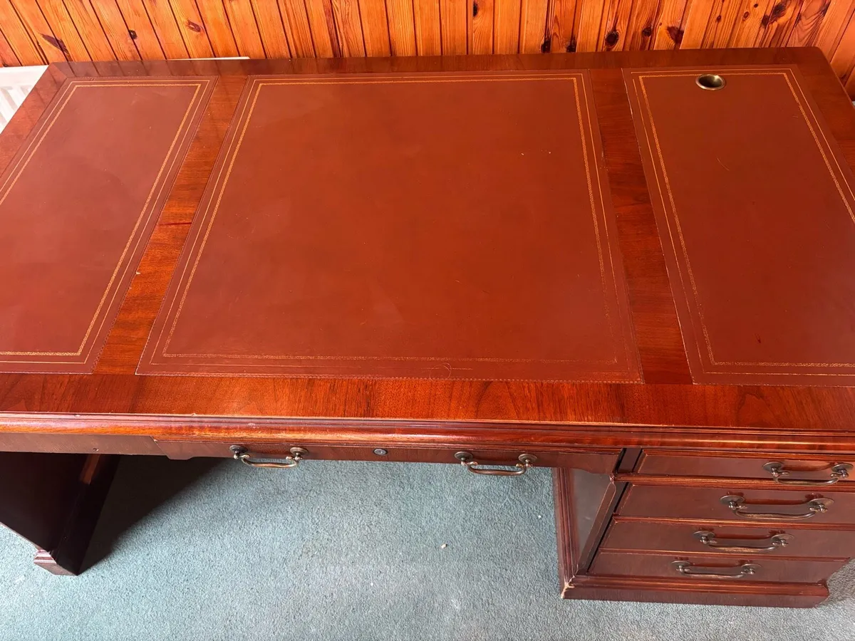 Mahogany Office Desk - Image 2