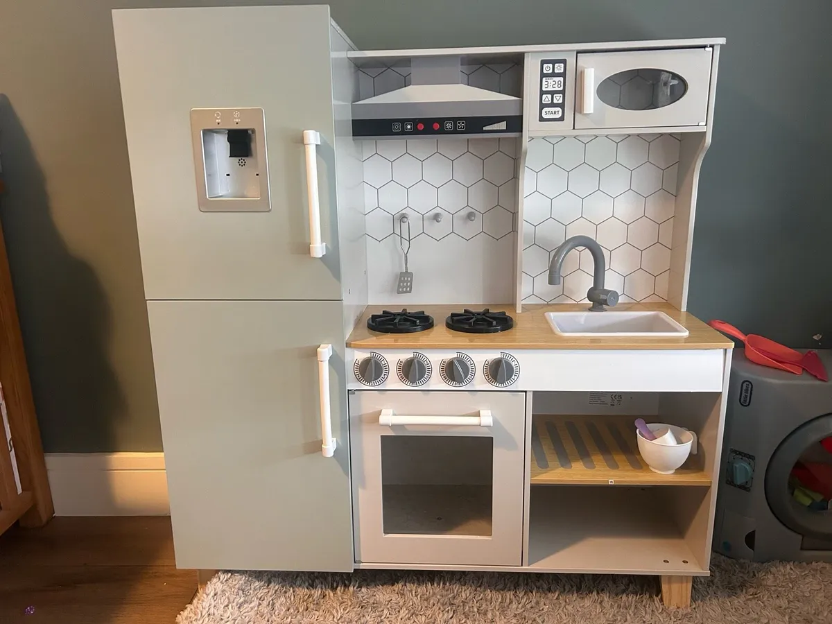 Kids Wooden Kitchen - Perfect Condition - Image 2