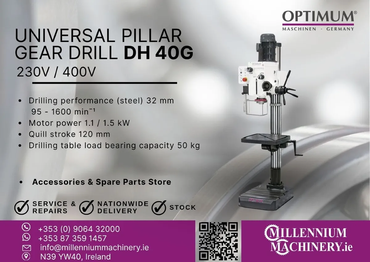 Universal pillar gear drill OPTIdrill DH 40G