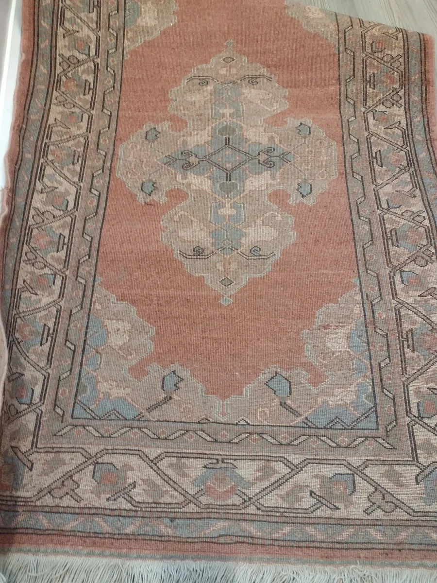 Heavy Vintage handmade 100%wool rug - Image 3
