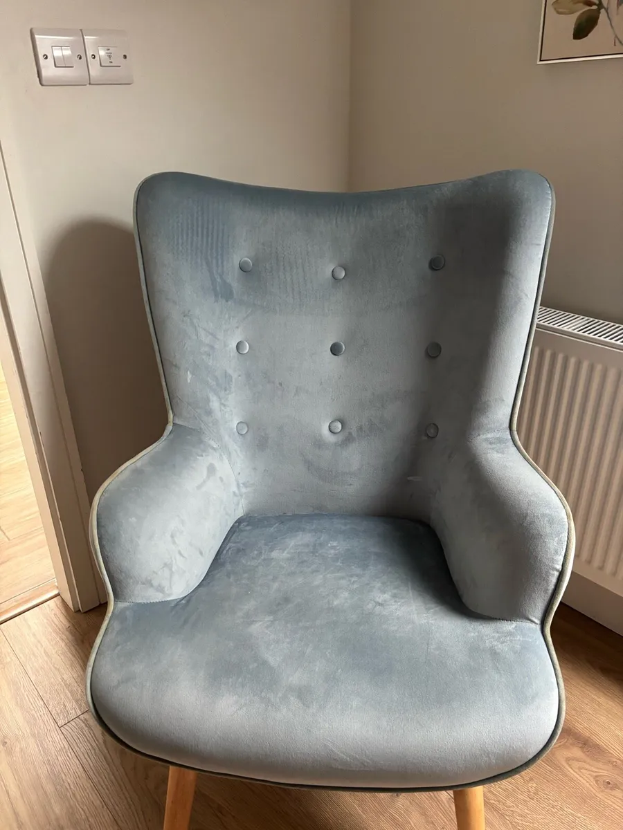 Armchair light blue - Image 1