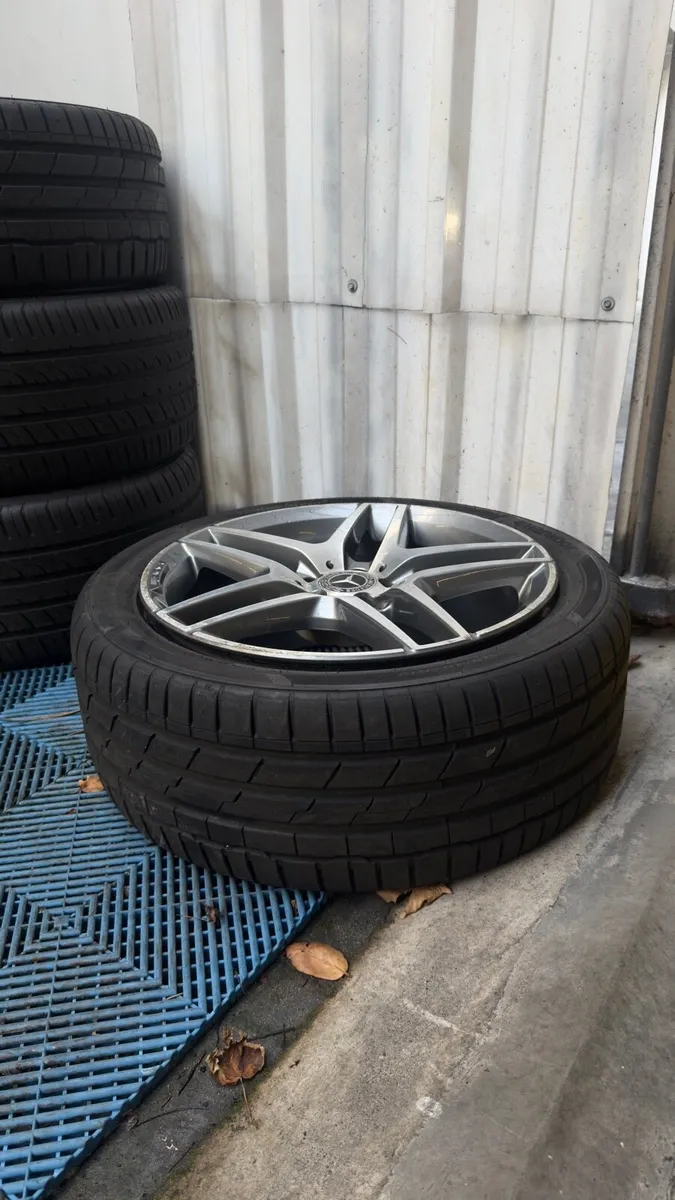 Mercedes AMG 19" alloy wheels with tyres. - Image 2