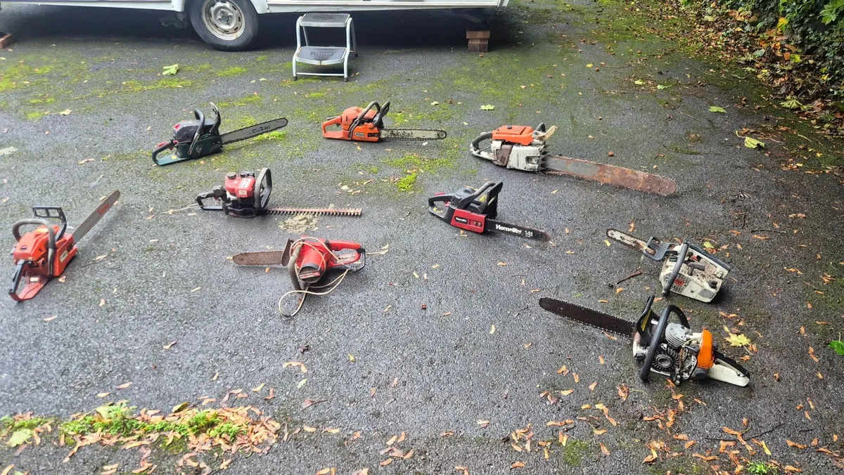 8 Nr Chainsaws & 1 Nr Hedge Trimmers - Image 1