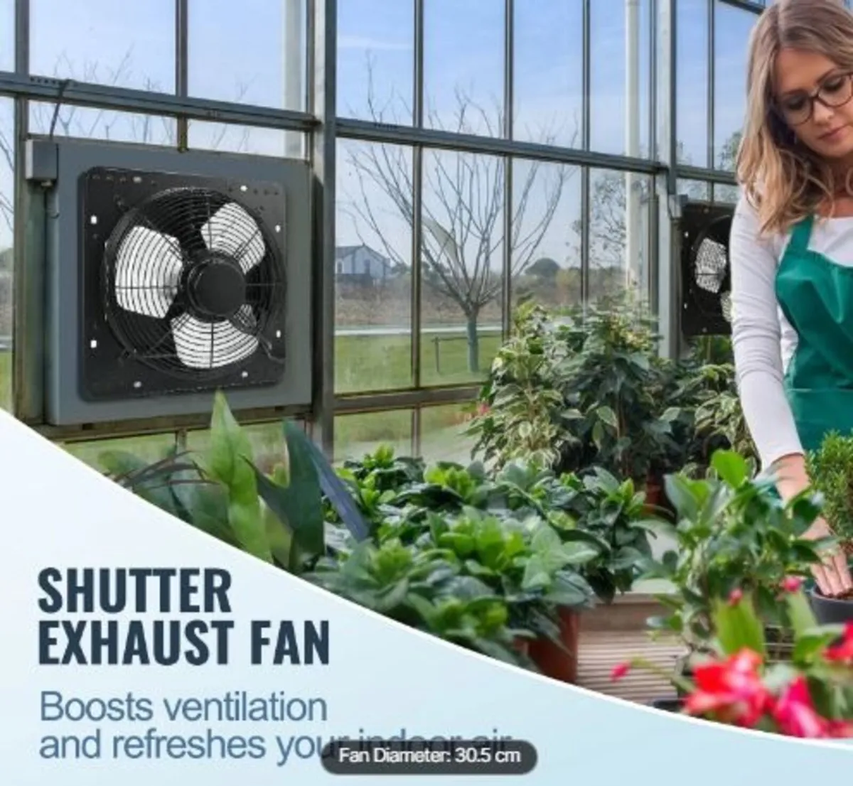 Shutter Exhaust Fan, 305 mm - Image 4