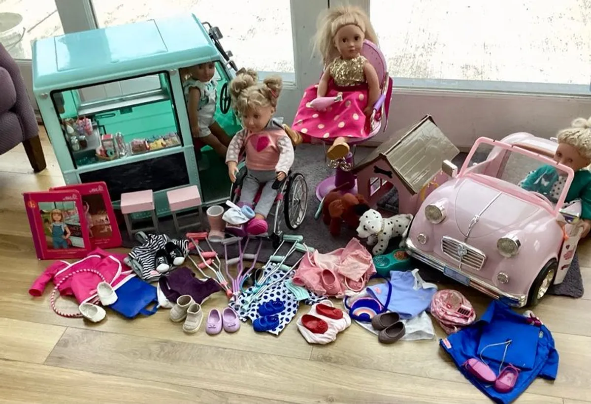 Our Generation Dolls and Accessories Bundle - Image 1