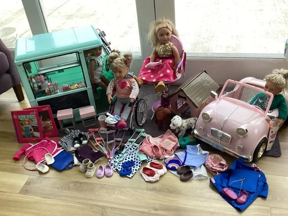 Our Generation Dolls and Accessories Bundle - Image 2