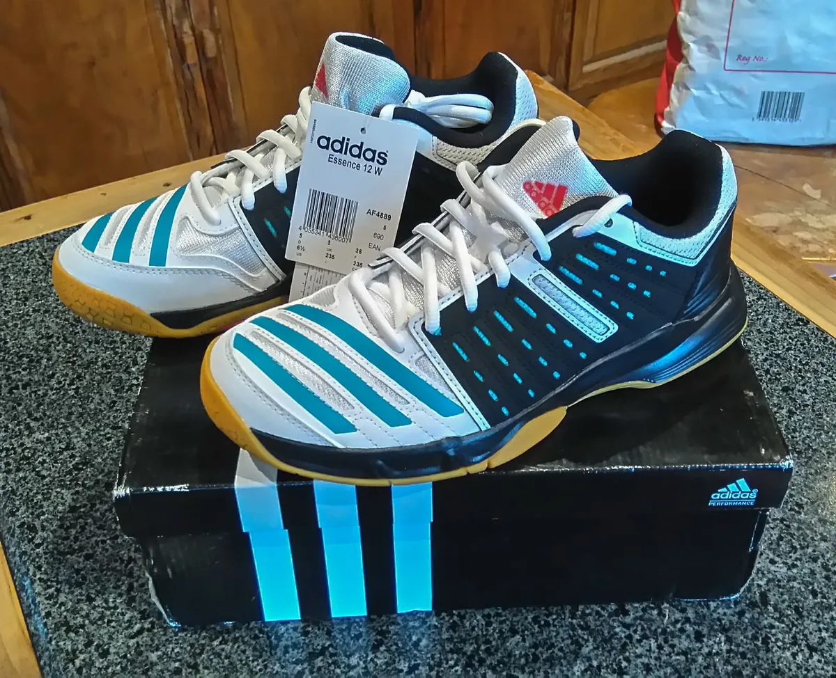 Adidas Essence 12 Indoor Court Shoes (Brand New). - Image 1