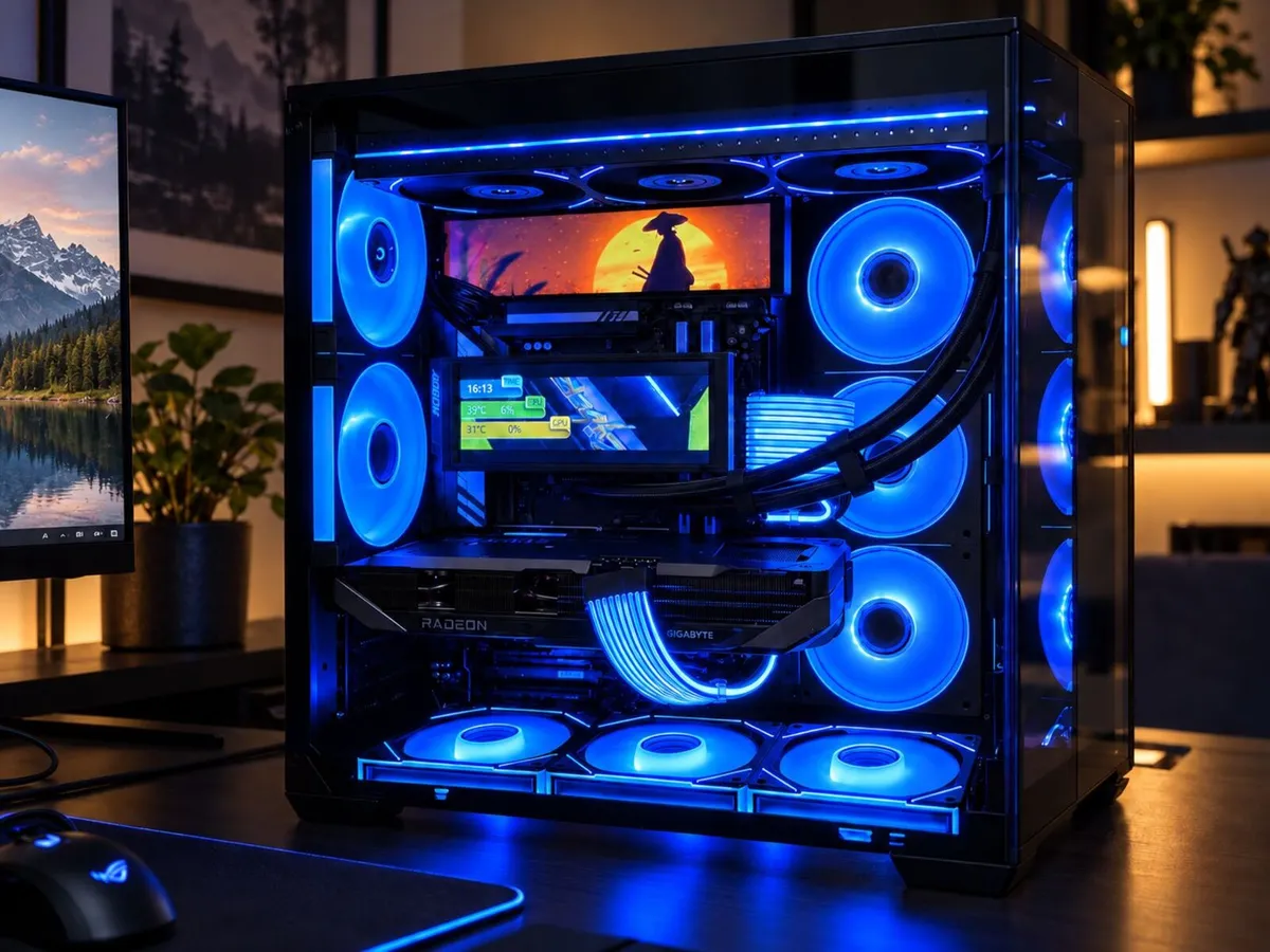 Gaming Pc Ryzen 7 7800x3d Rx 9070 32gb Ddr5 B850 W - Image 1