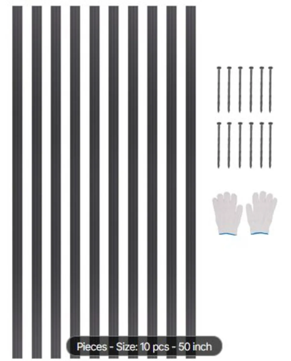 Metal Landscape Edging,10 Packs 60 in Rust-Resist - Image 1