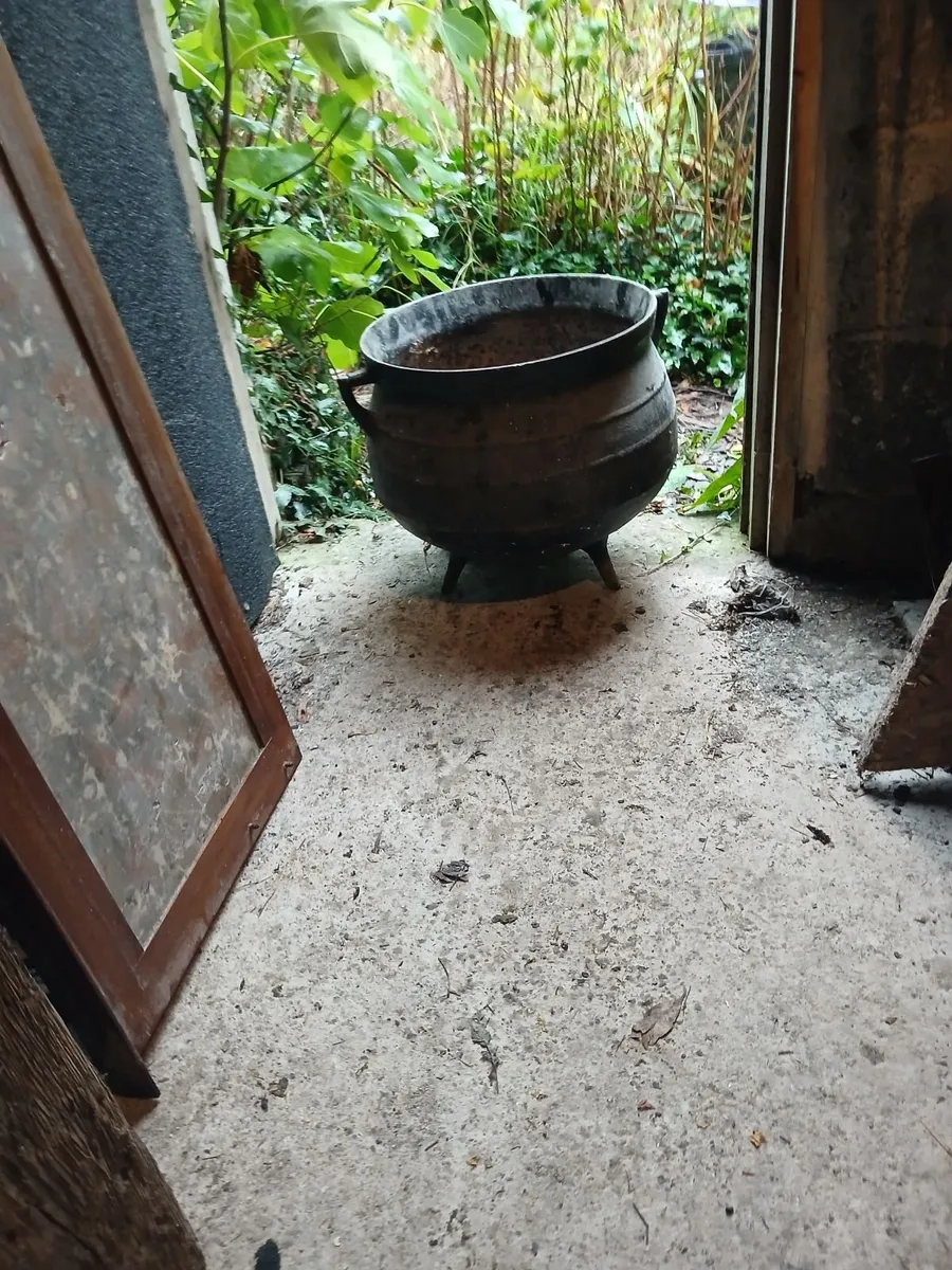 High chair, marble,old bastible - Image 3