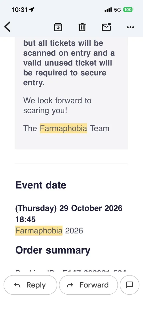 Farmaphobia ticket