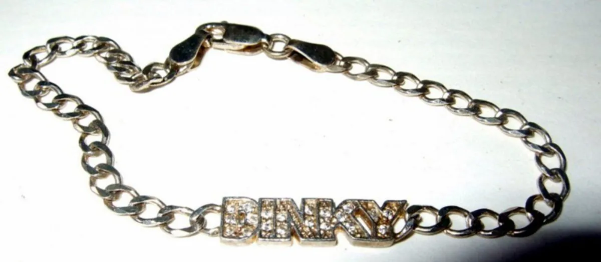 Vintage Hallmarked Silver "Dinky" Name Bracelet - Image 4