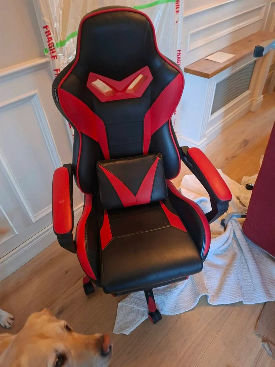 Black & Red Gaming Chair for Sale - Image 1