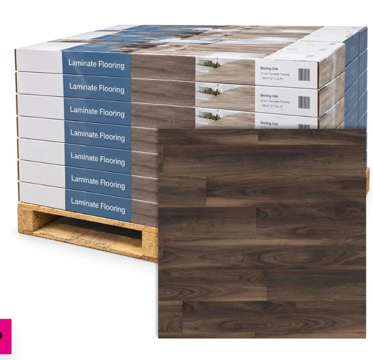 PALLET DEAL - Dark Walnut 12mm Laminate flooring