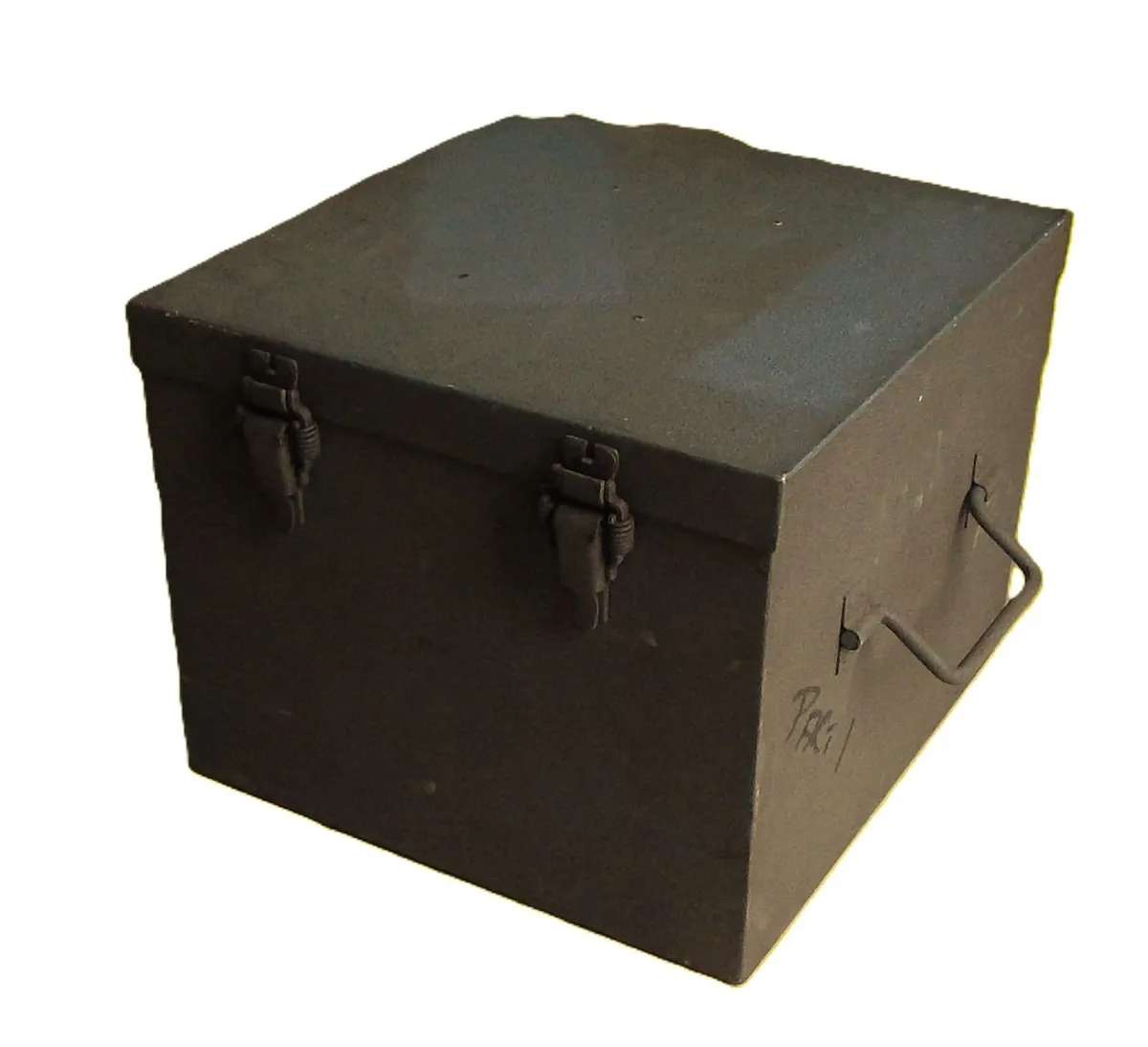 Vintage Heavy Duty Metal Storage Box - Image 1