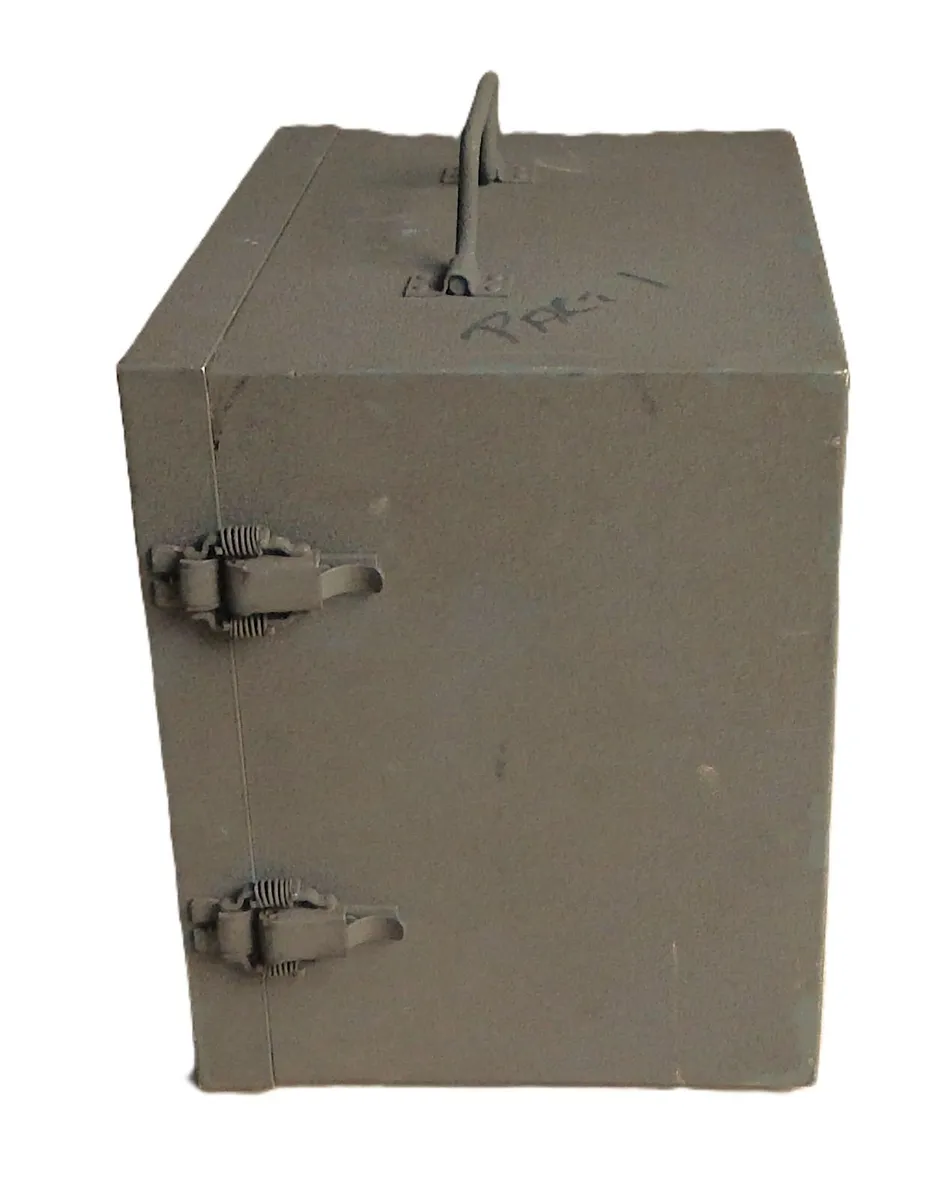 Vintage Heavy Duty Metal Storage Box - Image 3