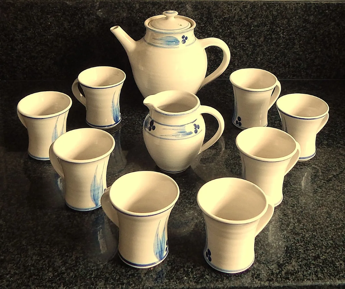 10 Piece Jackson Stoneware Tea Set - Image 1