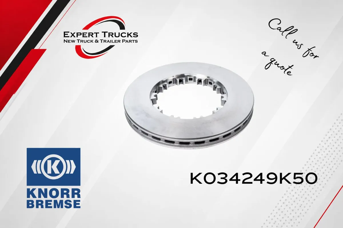 DAF BRAKE DISC 432MM VENTED C/W FITTING KIT (KNORR