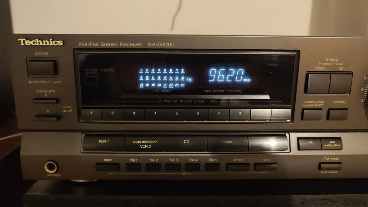 Technics SA-GX100 Receiver/amplifier. VGC. Cleaned - Image 1