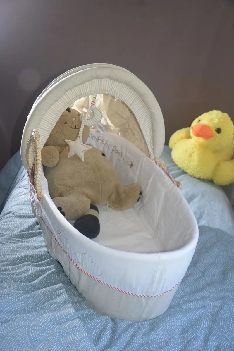 Moses basket whinie the pooh Disney Mothercare - Image 4