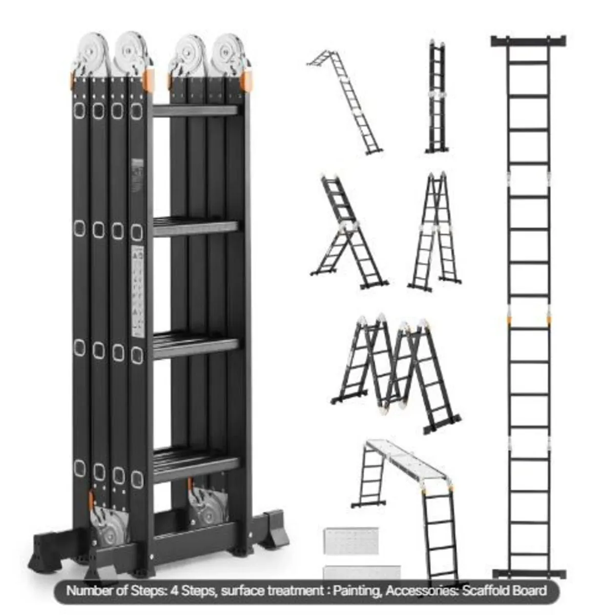 Multi-Purpose Folding Ladder, 7-in-1 Tall - Image 3
