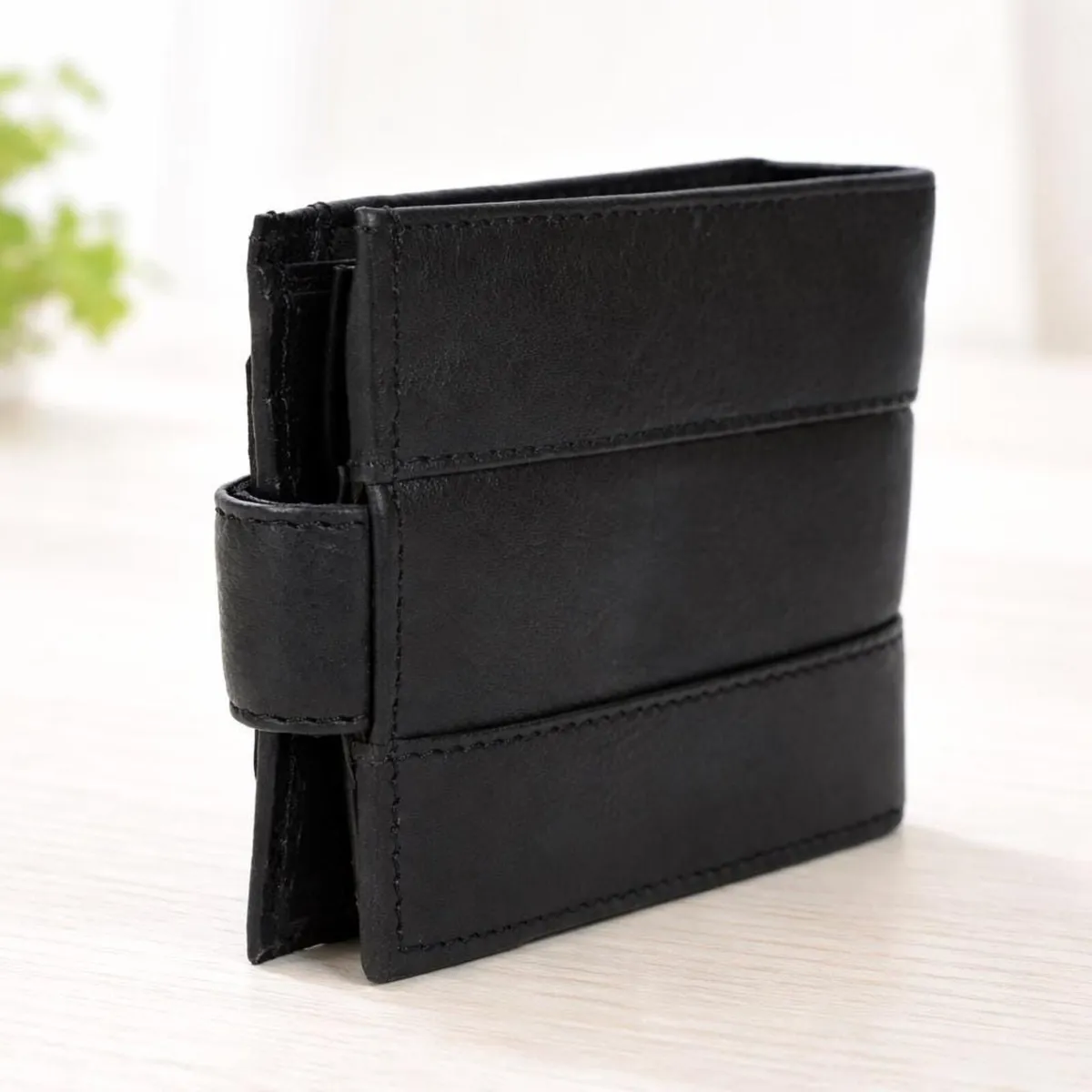 Handmade Genuine Leather Bifold RFID Wallet - Image 2
