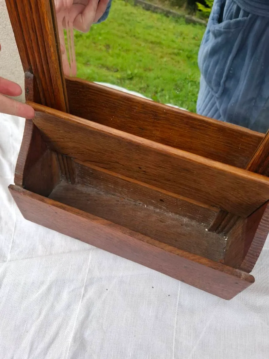 Vintage mirror with box - Image 2