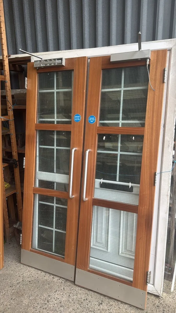 Mahogany Double Fire Doors for sale