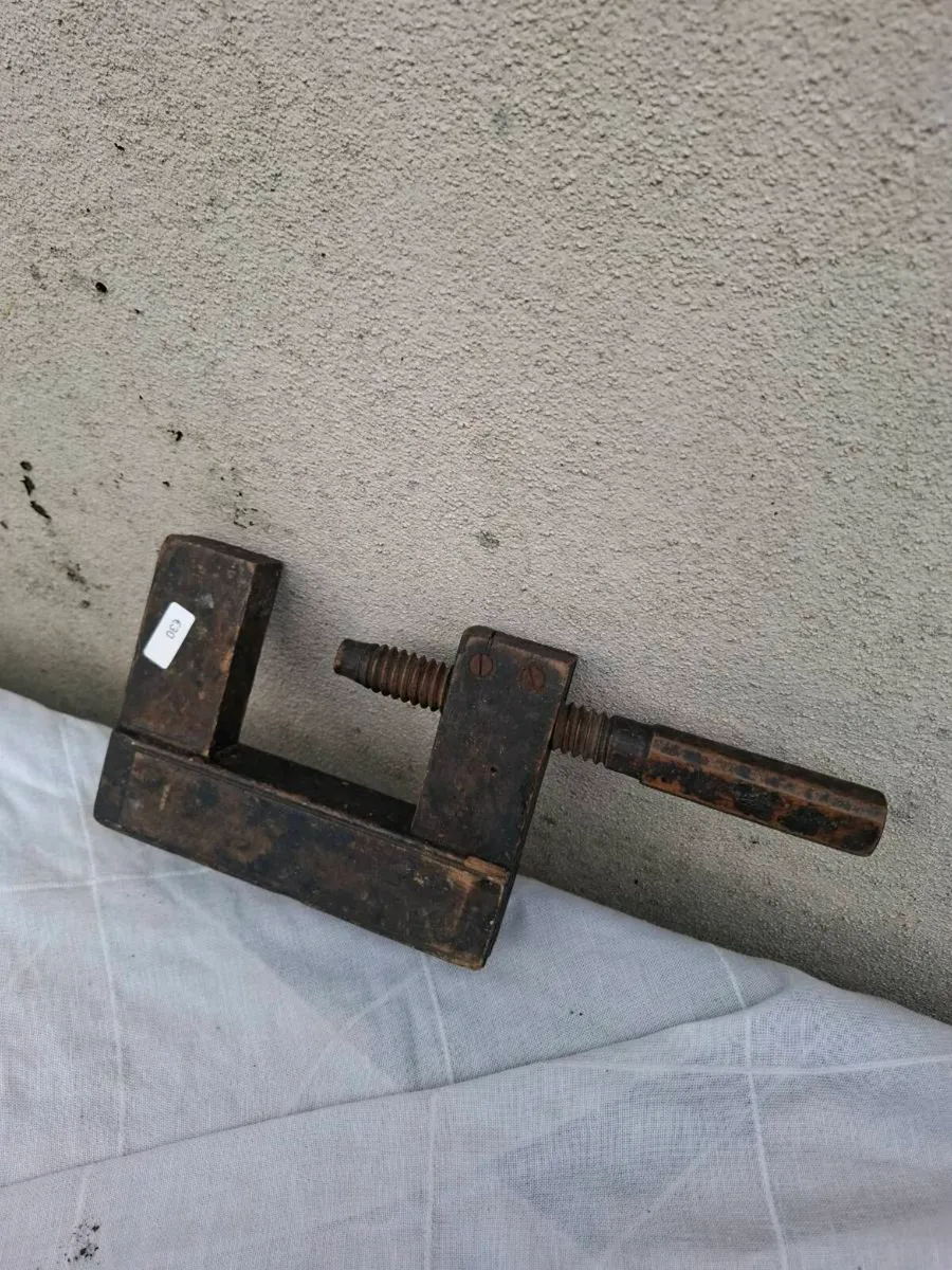 Vintage wood tool clamp - Image 1