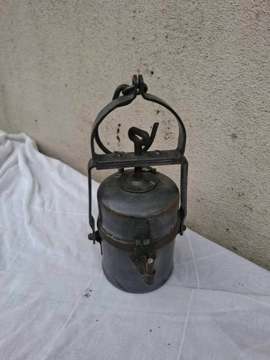 Antique mine lamp - Image 2